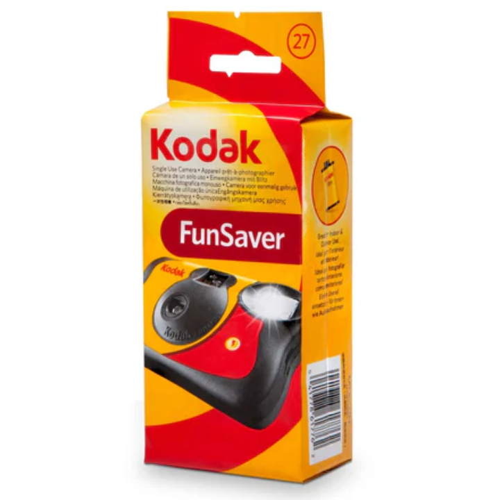 Kodak Funsaver 35mm One-Time-Use Disposable Camera (ISO-800, 27 Exp.)