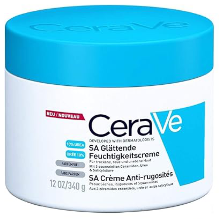 CeraVe SA Smoothing Cream Moisturizer with Essential Ceramides, Urea & Salicylic Acid